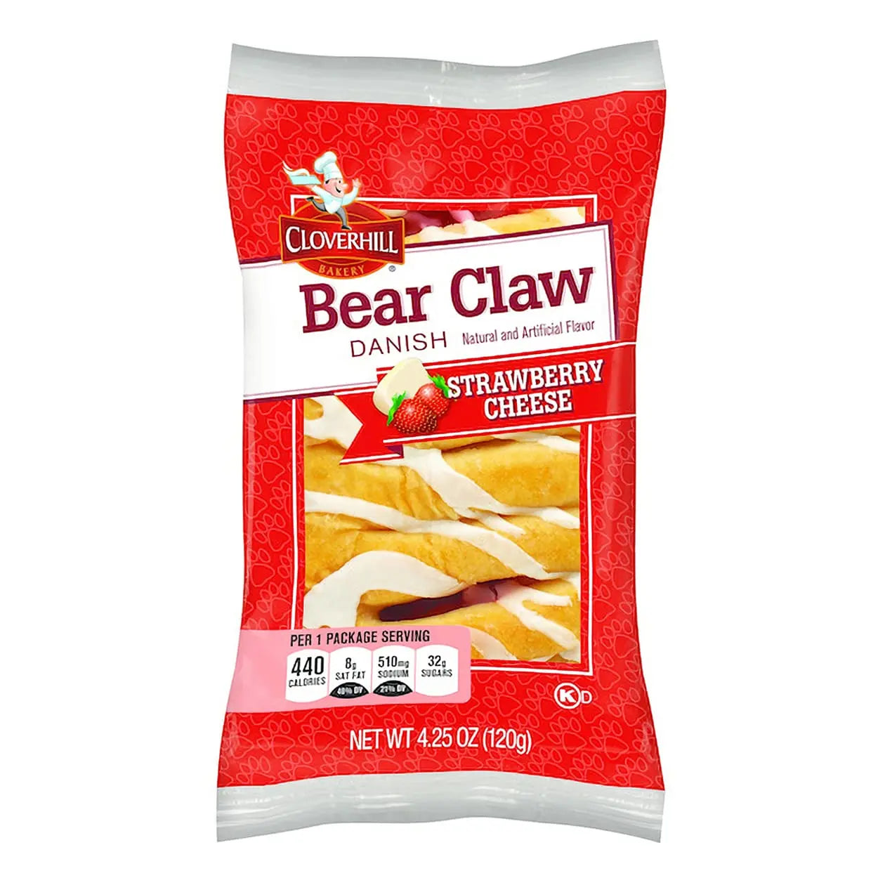 CLOVERHILL BEARCLAW STRAWBERRY CHEESE 6CT