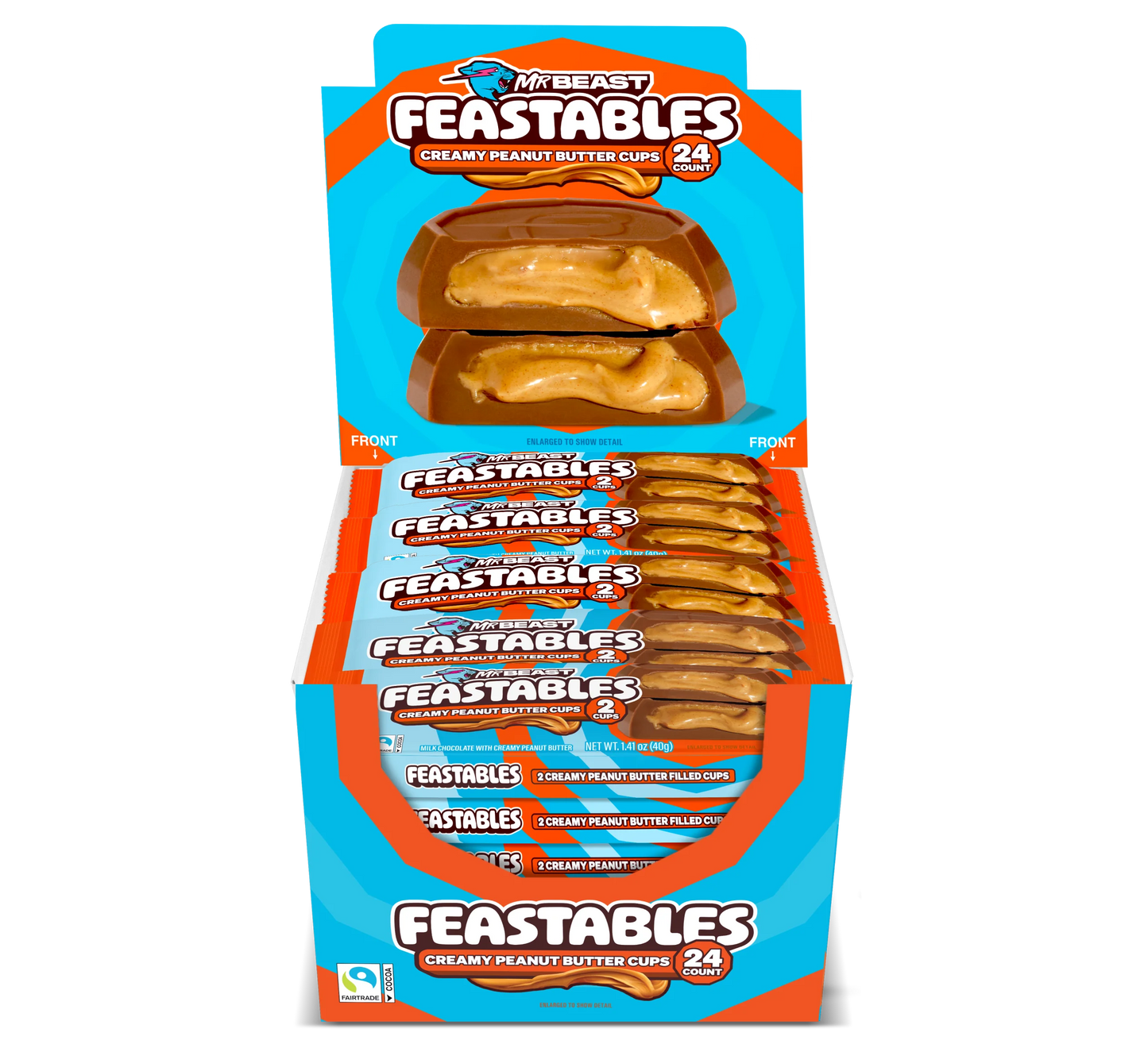 MR BEAST FEASTABLES PB CUP 24CT