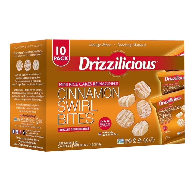 DRIZZILICIOUS 10PK CINNAMON SWIRL BITES