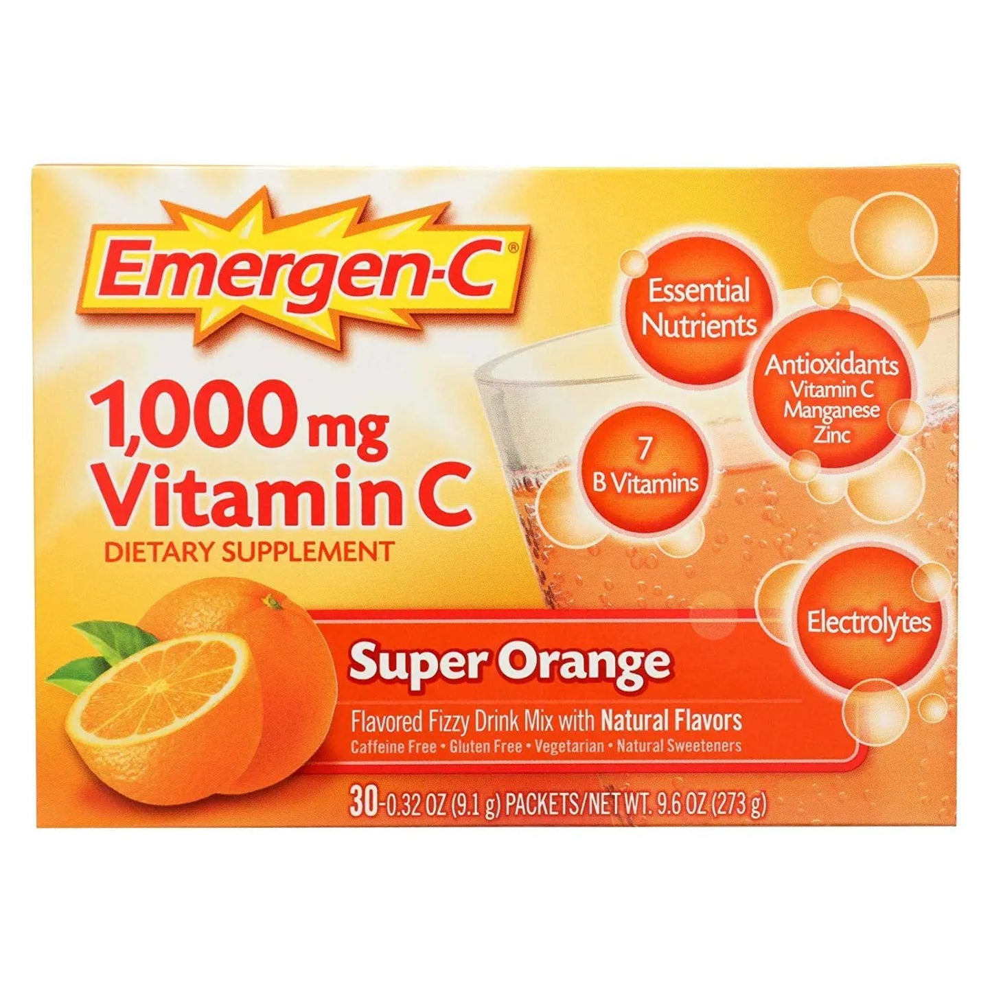 EMERGEN-C SUPER ORANGE 30 CT