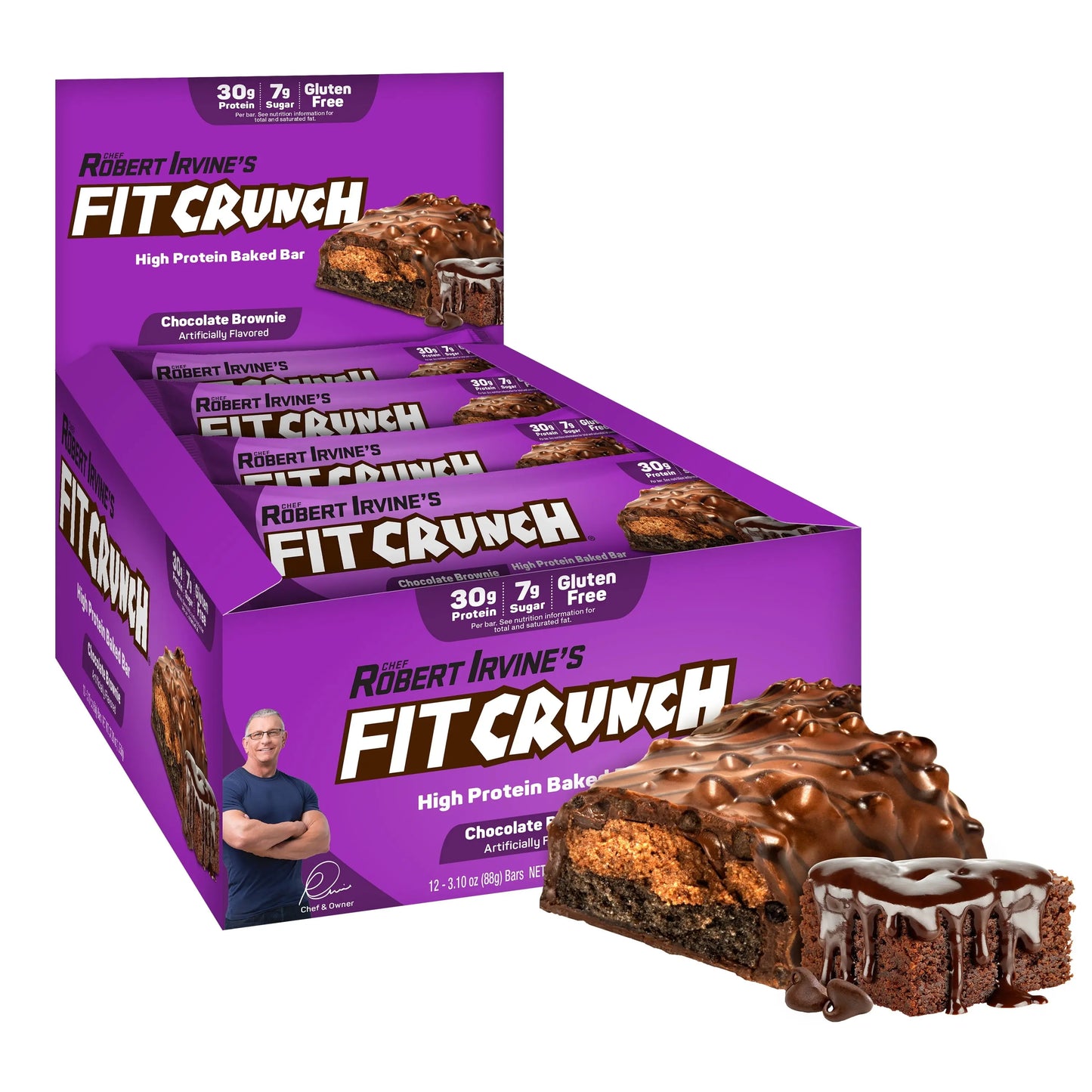 FIT CRUNCH CHOC BROWNIE 12CT