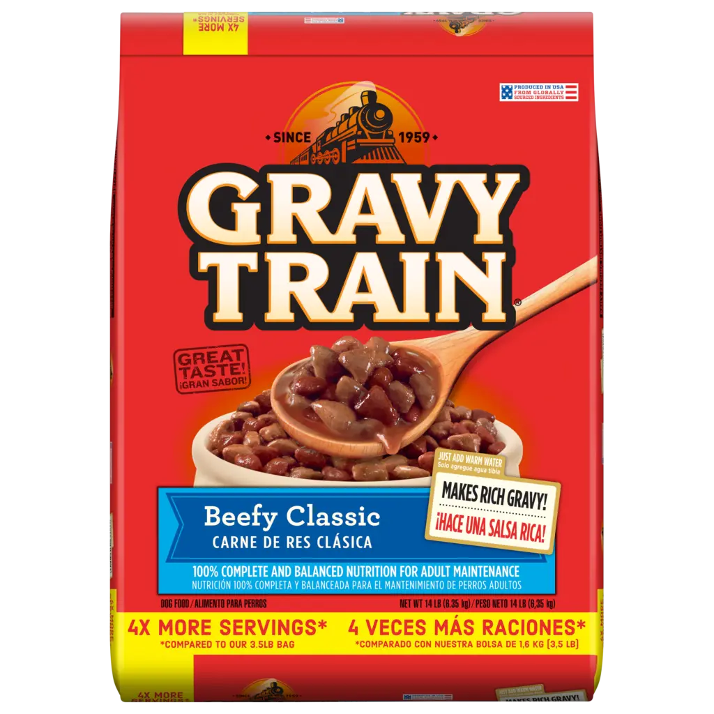 GRAVY TRAIN DOG FOOD 4/4LB