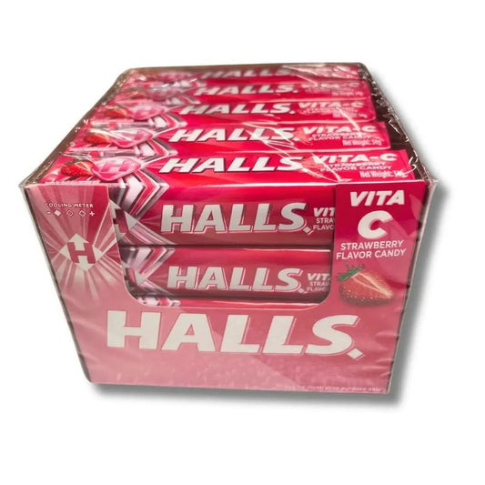 HALLS VITA C STRAWBERRY 20CT