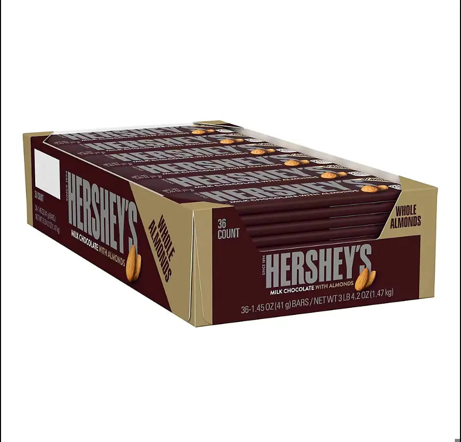HERSHEY'S MILK CHOC W/ALMOND 36CT