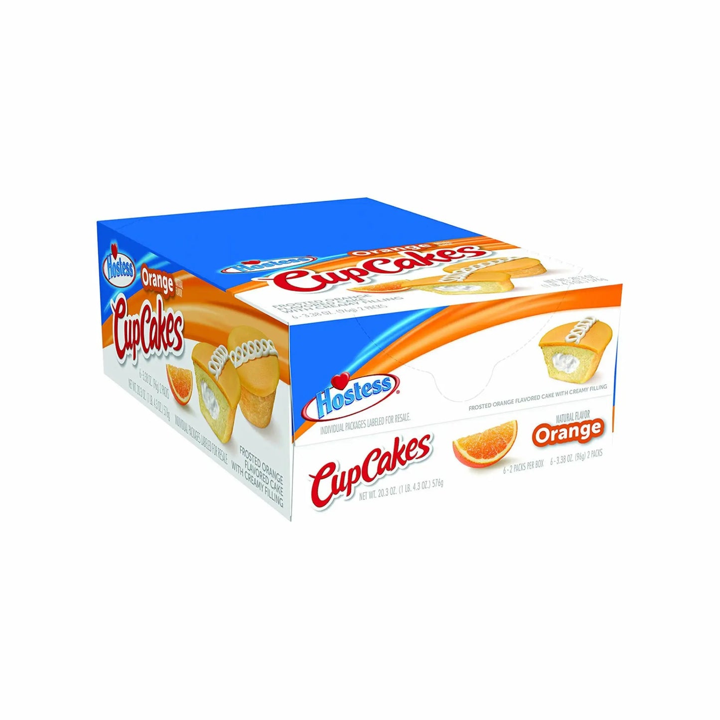 HOSTESS CUPCAKES ORANGE 6CT