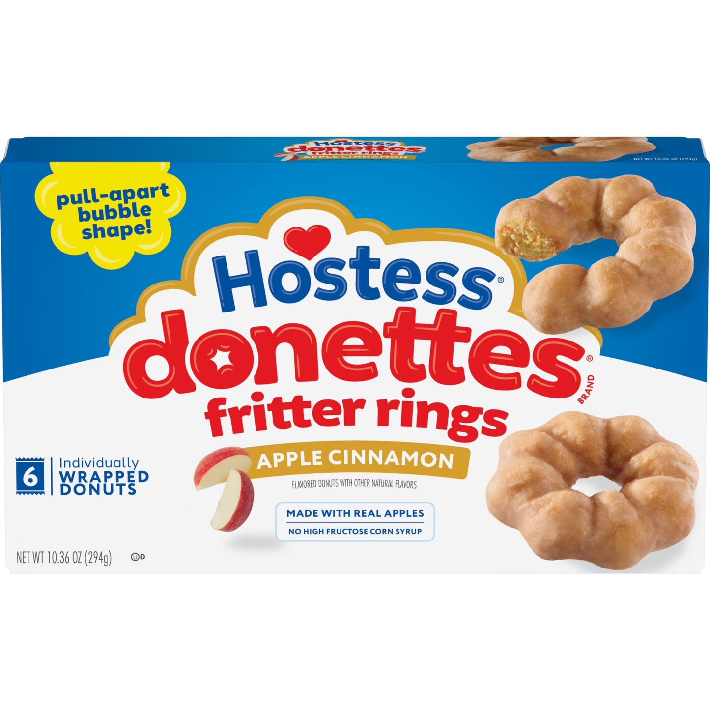 HOSTESS APPLE FRITTER DONETTES 6CT