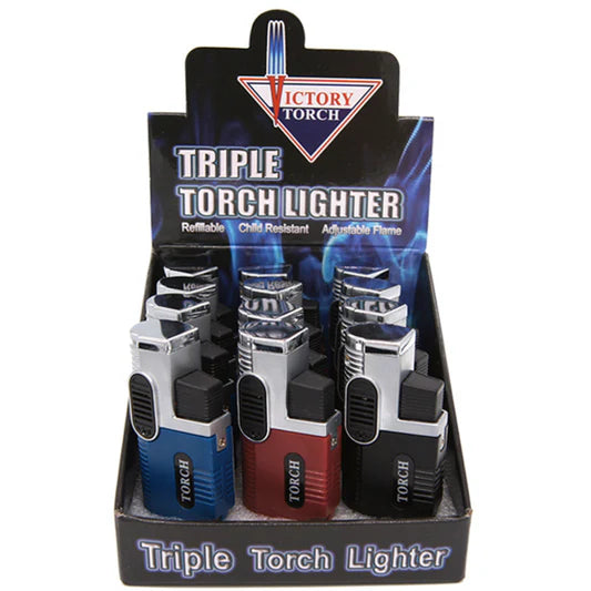 VICTORY TORCH MINI TORCH LIGHTERS 18CT