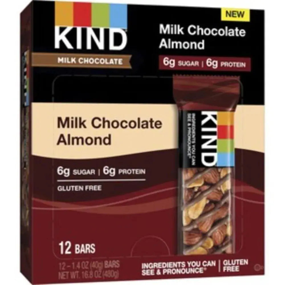 KIND MILK CHOCOLATE ALMOND 12CT