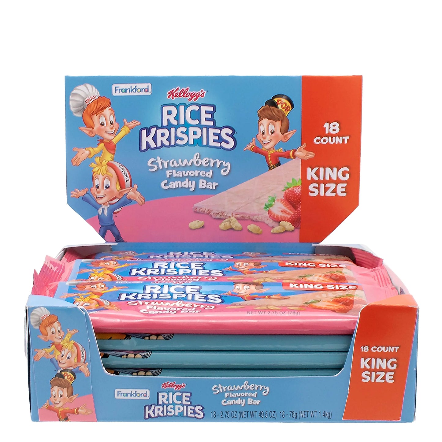 KS RICE KRISPIES STRAWBERRY CANDY BAR 18CT