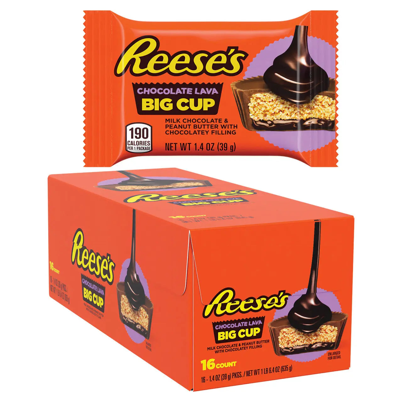 KS REESE'S BIG CUP CHOCOLATE LAVA 16CT