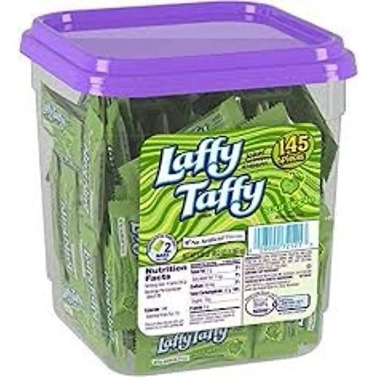 LAFFY TAFFY JAR SOUR APPLE 145 CT