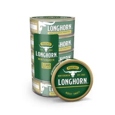 LONG HORN POUCHES WINTERGREEN 5CT