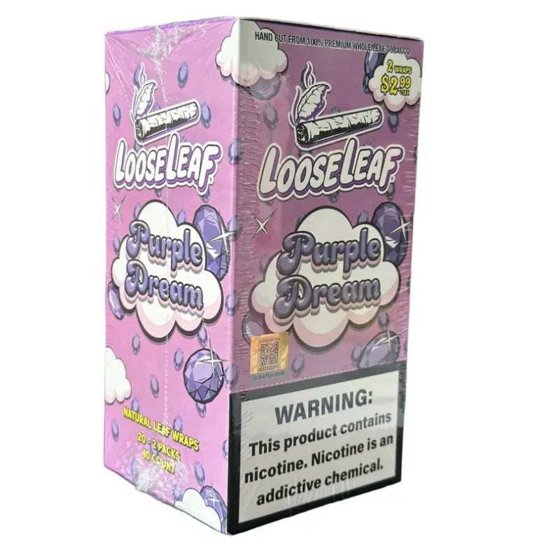 LOOSE LEAF PP$2.99 PURPLE 20/2PK ( FINAL SALE)