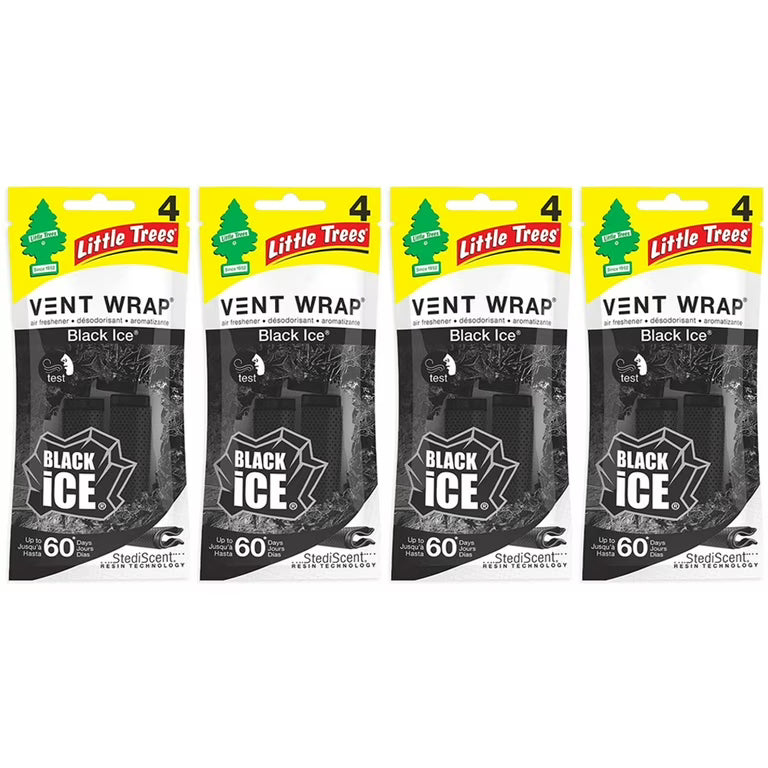 C.F DISPLAY VENT WRAPS BLACK ICE 4-4PK 12CT