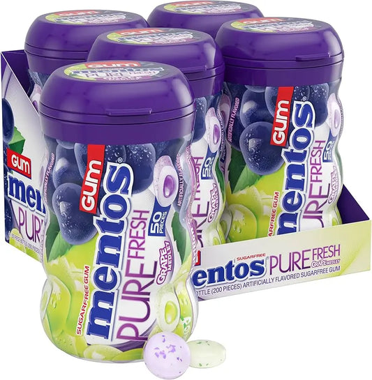 MENTOS GUM CUP GRAPE MEDLEY 6CT