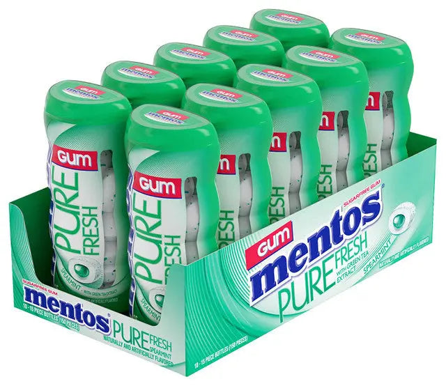 MENTOS GUM PURE FRESH SPEARMINT 10 CT