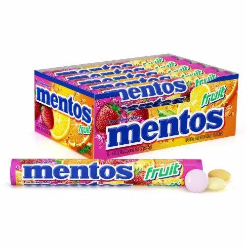 MENTOS MIXED FRUIT 15CT