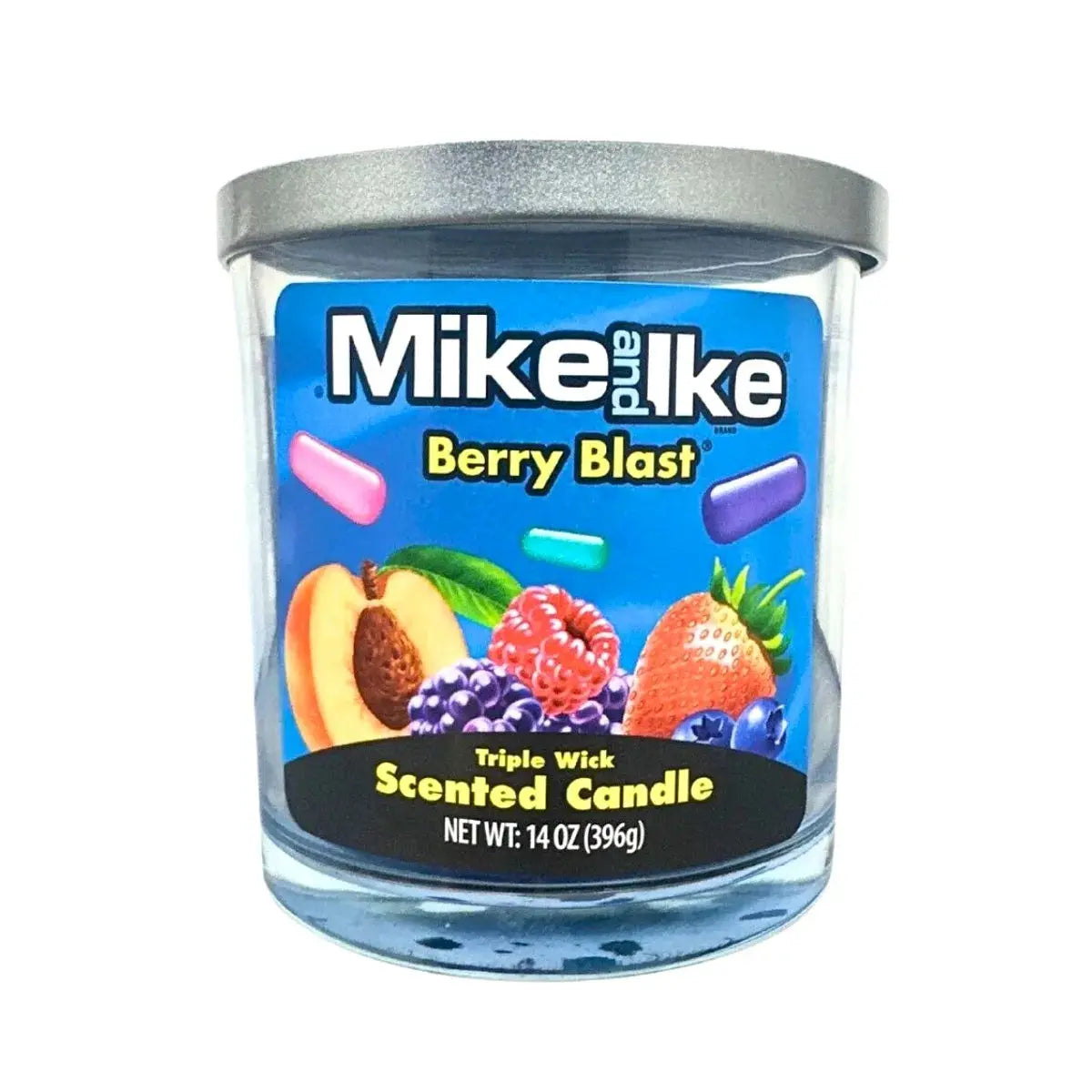 MIKE & IKE BERRY BLAST CANDLE 14OZ/4CT
