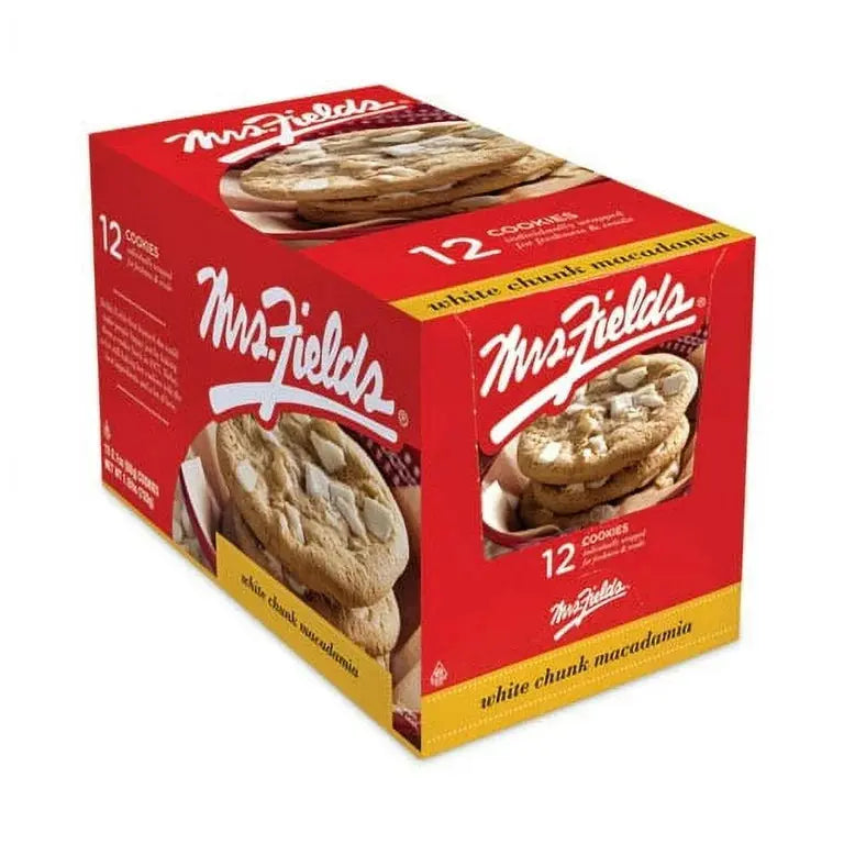MRS FIELDS WH CHOC MACADAMIA 12CT