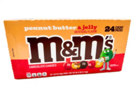 M & M PEANUT BUTTER & JELLY 24 CT