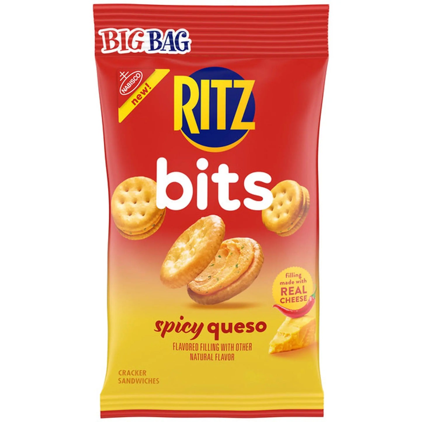 NAB BAG RITZ SPICY QUESO 6CT