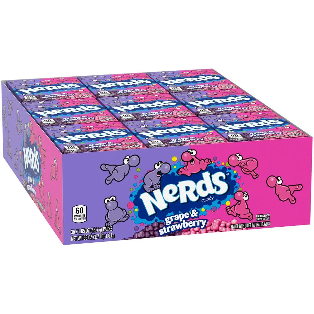NERDS GRAPE/STRAWB 36CT