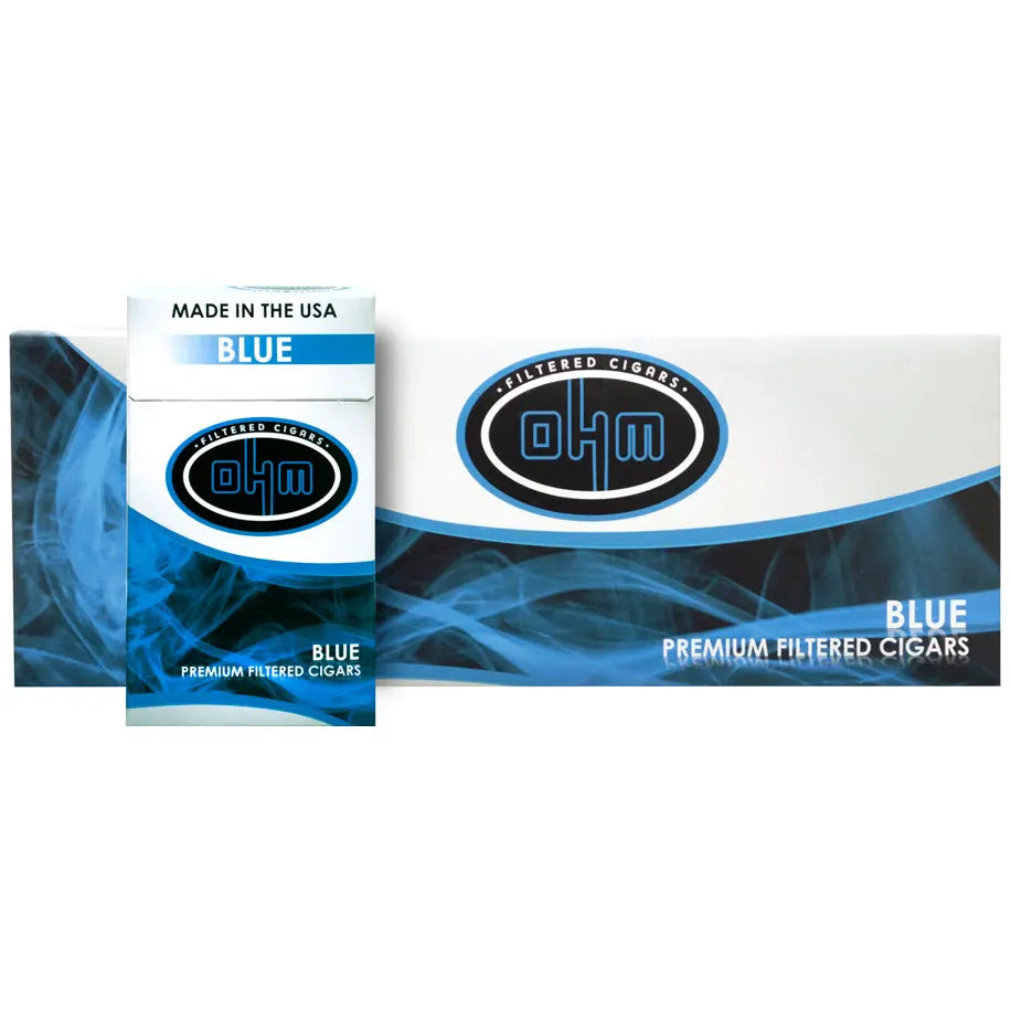 OHM LARGE CIGARS BLUE 10 CT