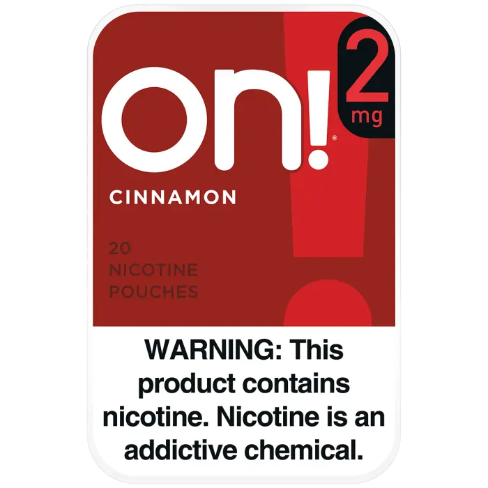 ON! CINNAMON 2MG NICOTINE POUCHES 5CT