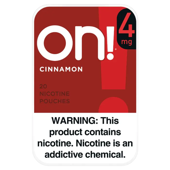 ON! CINNAMON 4MG NICOTINE POUCHES 5CT