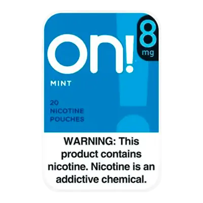 ON! MINT 8MG NICOTINE POUCHES 5CT
