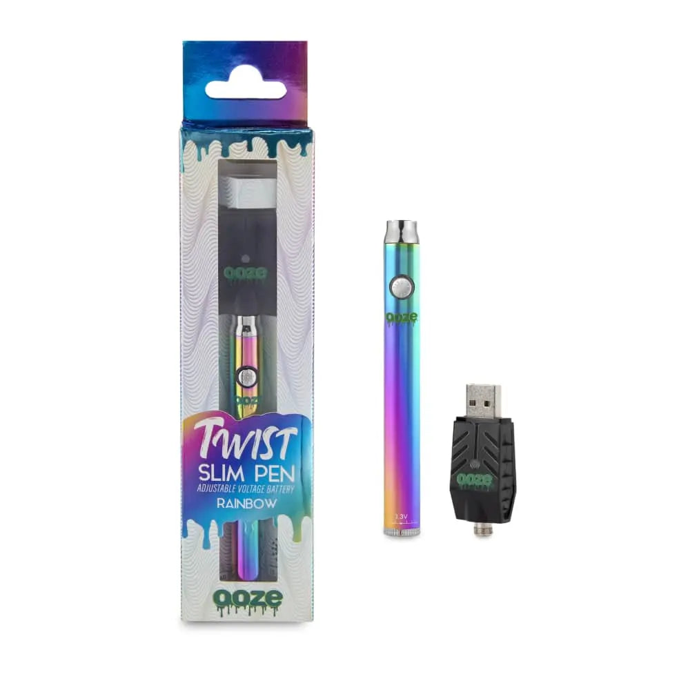 OOZE SLIM RAINBOW PEN TWIST BATTERY