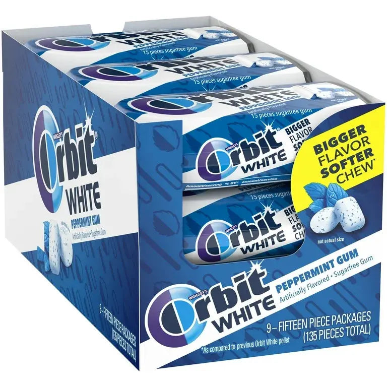 ORBIT WHITE SOFT CHEWS PEPPERMINT 9 CT