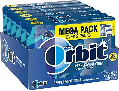 ORBIT 30 STICK PEPPERMINT 6CT