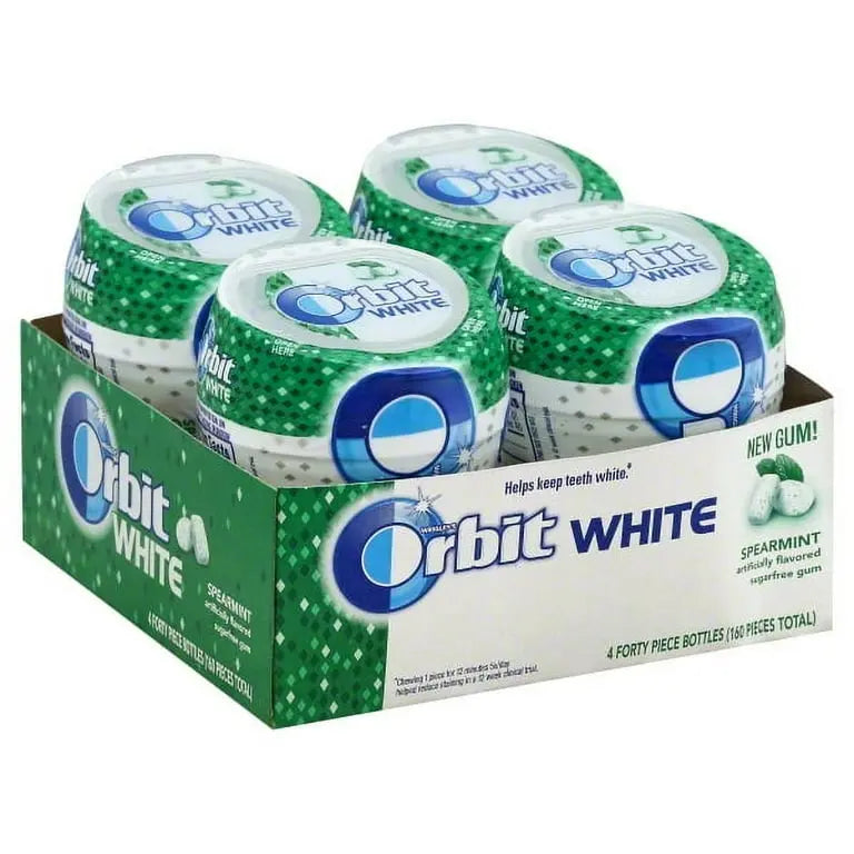 ORBIT E-PAK WHITE SOFT CHEW SPEARMINT 4CT
