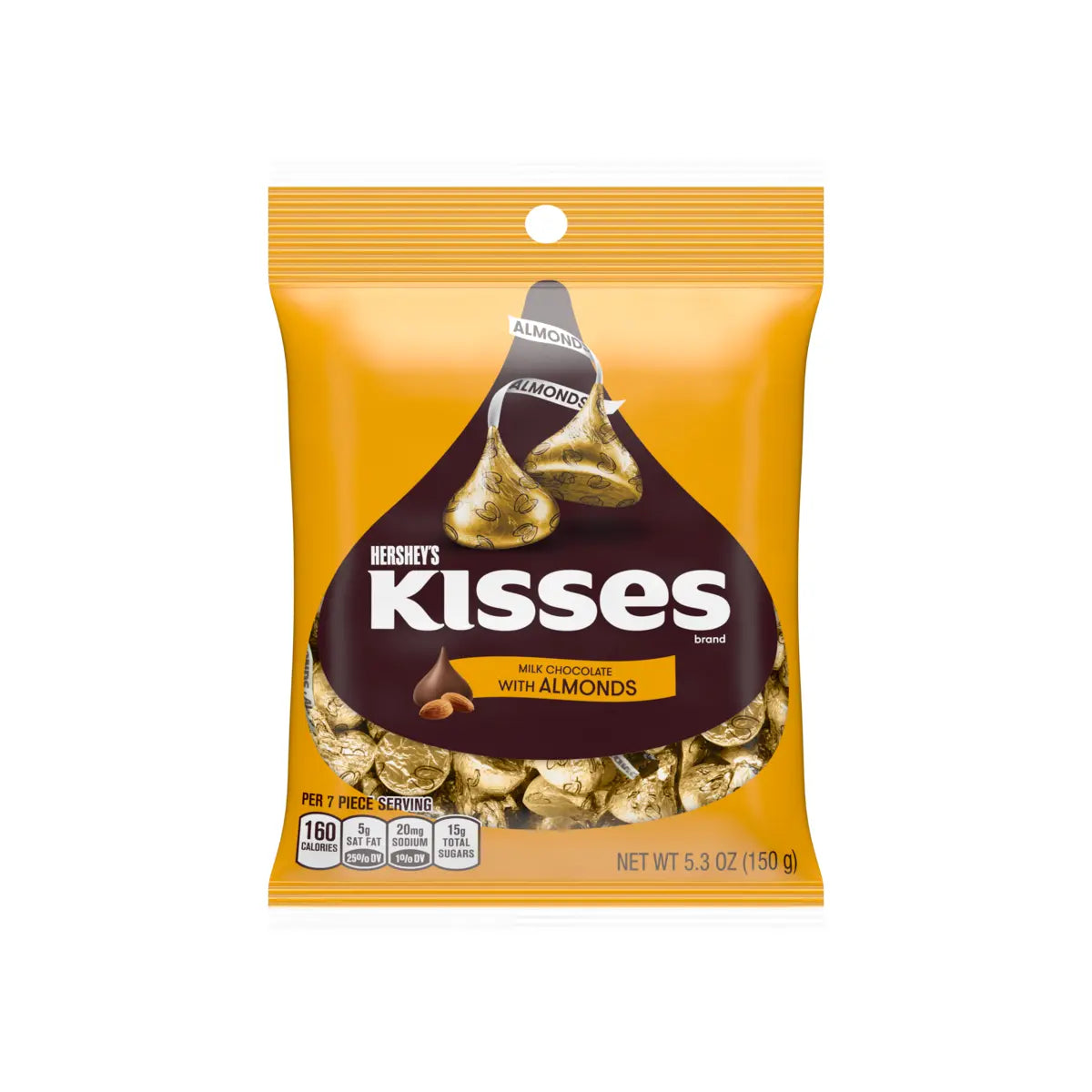 PEG HERSHEY KISSES W/ ALMDS 6/4.8OZ