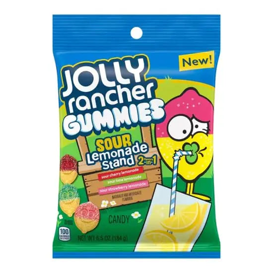 PEG JOLLY RANCHER GUMMIES SOUR LEMONADE6/7OZ