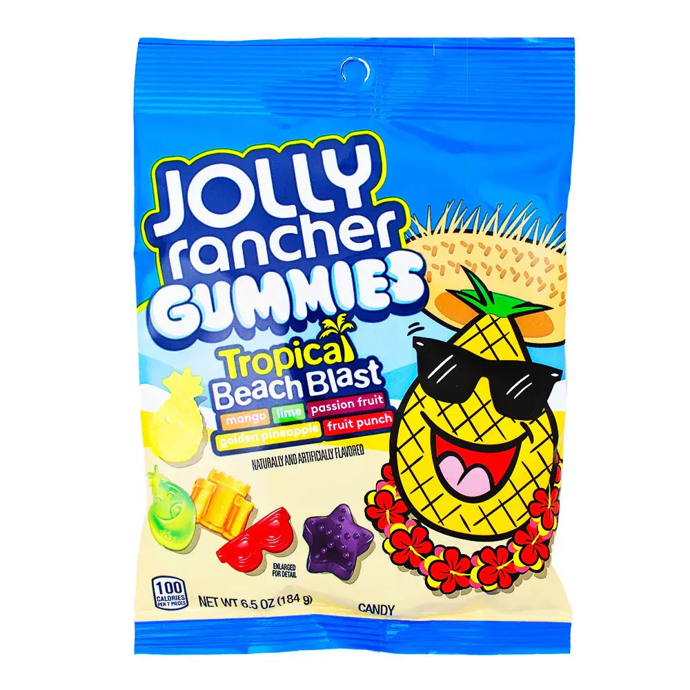 PEG JOLLY RANCHER GUMMIES TROPICAL BEACH 6/6.5OZ
