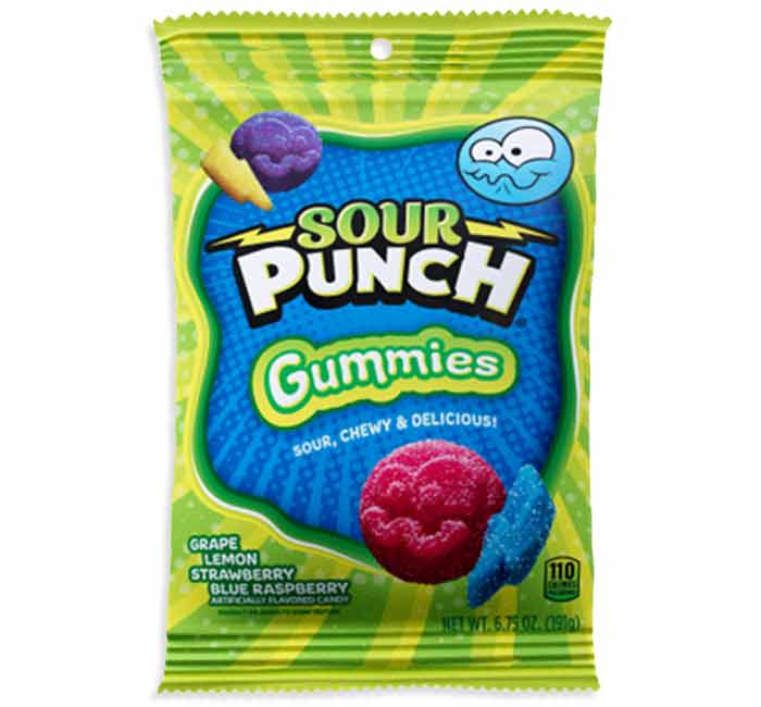 PEG SOUR PUNCH GUMMIES 6/6.75 OZ