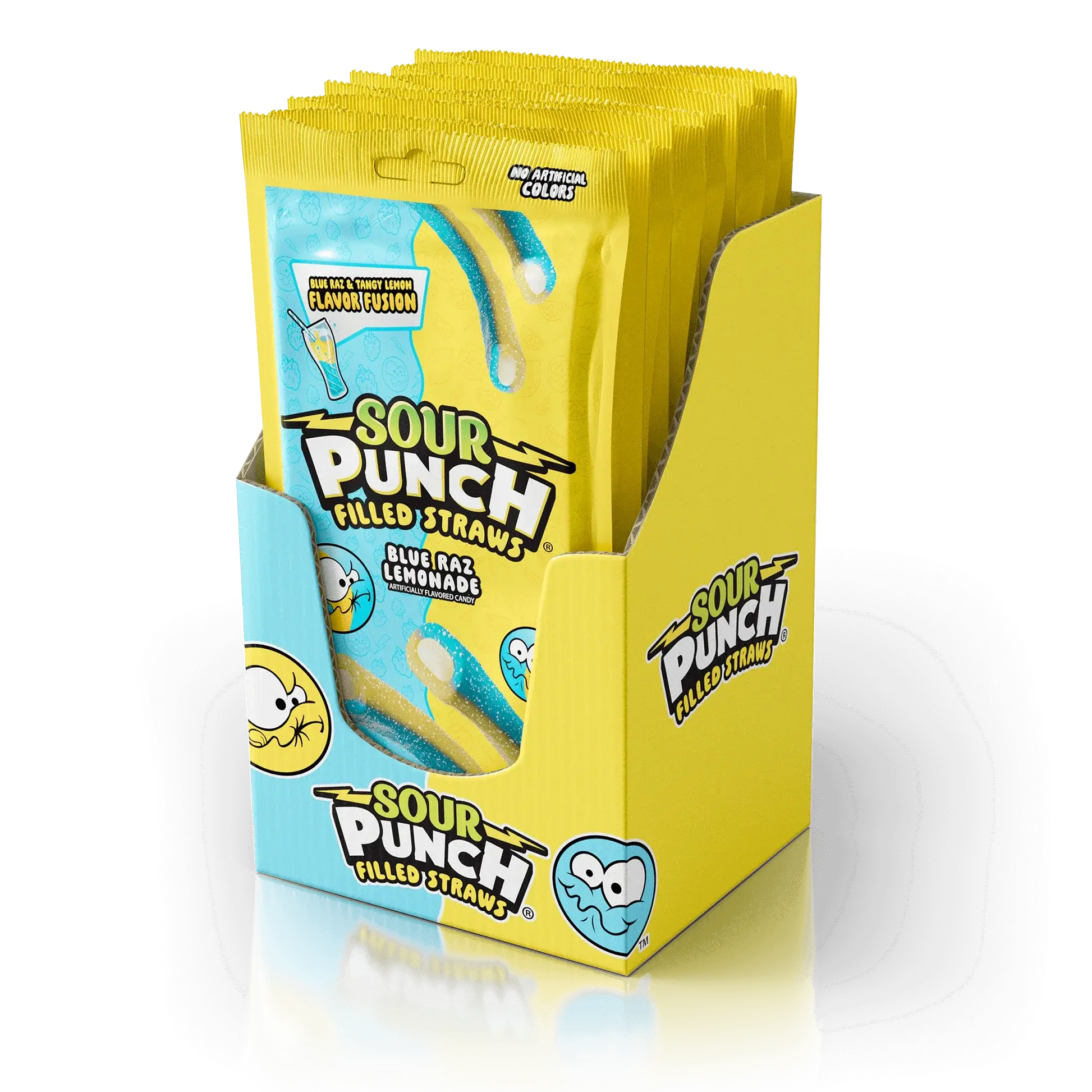 PEG SOUR PUNCH STRAWS BLUE RAZ LEMONADE 6/5OZ