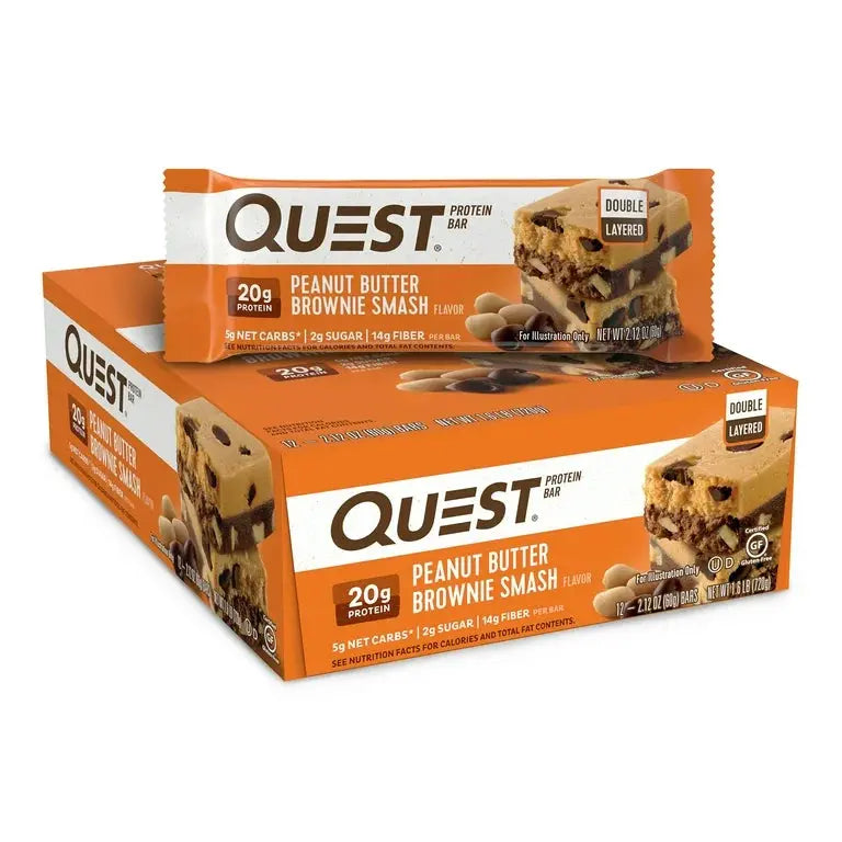 QUEST BAR PEANUT BUTTER BROWNIE SMASH 12 CT