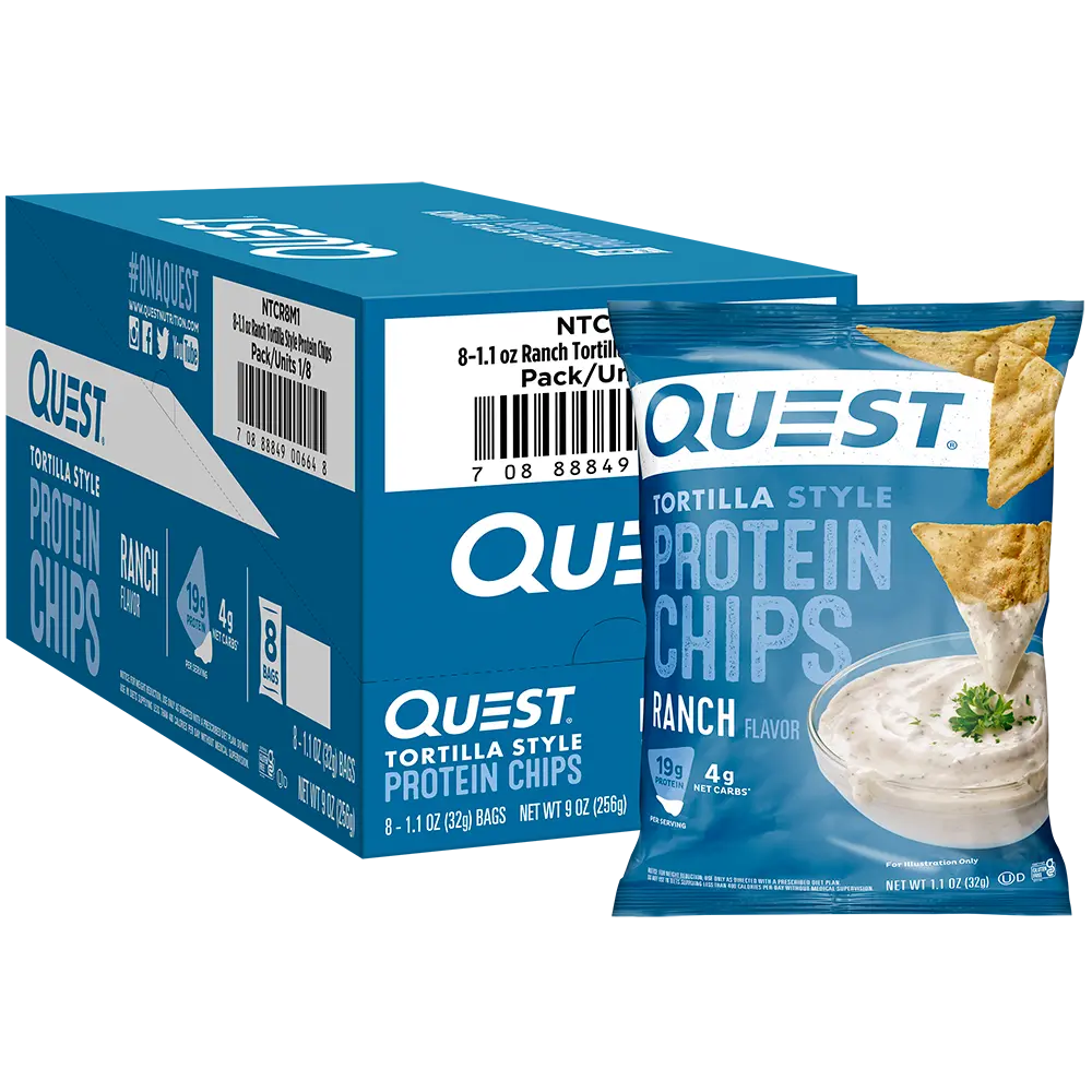 QUEST PROTEIN CHIPS RANCH 8CT