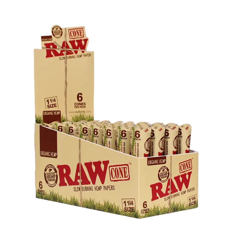 RAW CONES ORGANIC 32-6PK