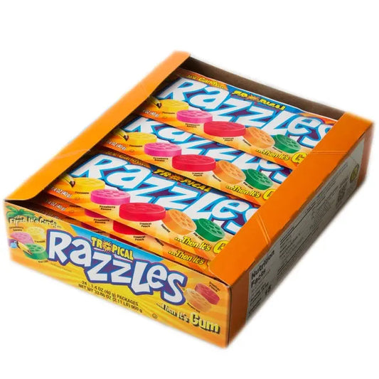 RAZZLES TROPICAL GUM 24CT