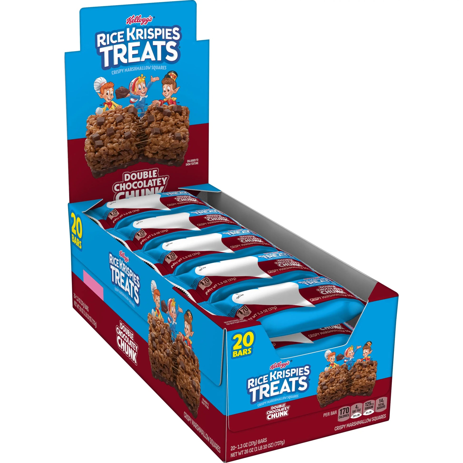 RICE KRISPY TREATS DOUBLE CHOC 20CT