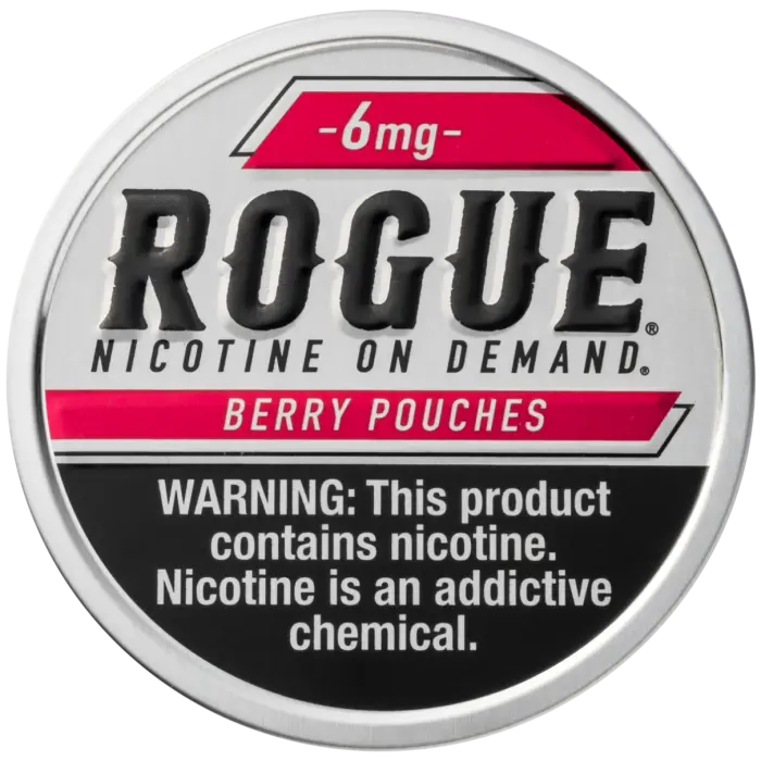 ROGUE NICOTINE BERRY POUCHES 6MG 5CT