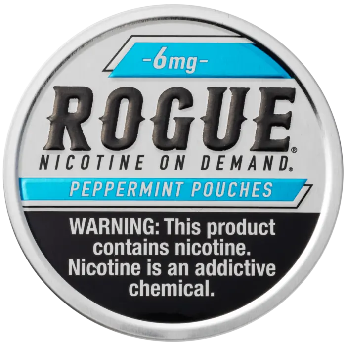 ROGUE NICOTINE PEPPERMINT POUCHES 6MG 5CT