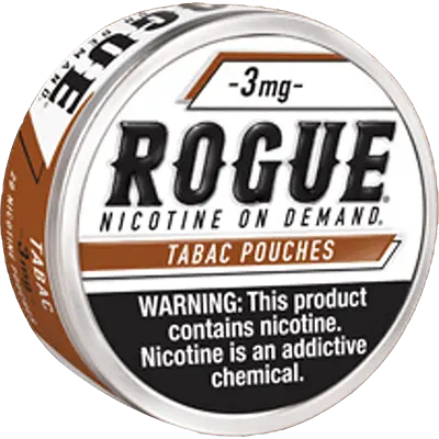 ROGUE NICOTINE TABAC POUCHES 3MG 5CT