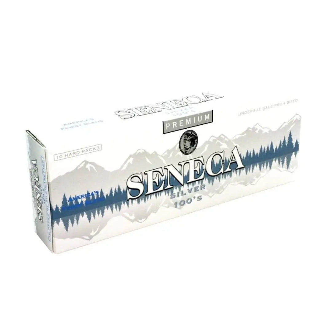 SENECA CIGARETTES KS SILVER BOX