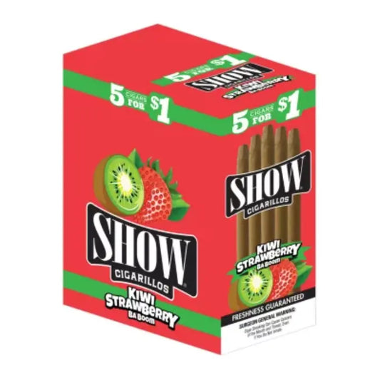 SHOW CIGARILLO 5/$1 KIWI STRAWB BABOOM 15/5 PK