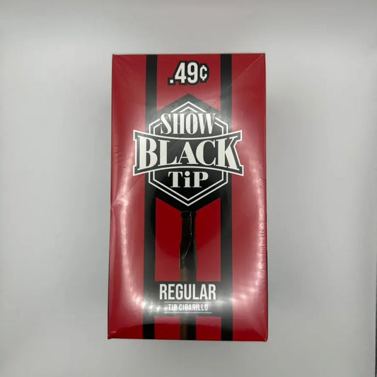 SHOW BLACK TIP REGULAR 25CT PP-49
